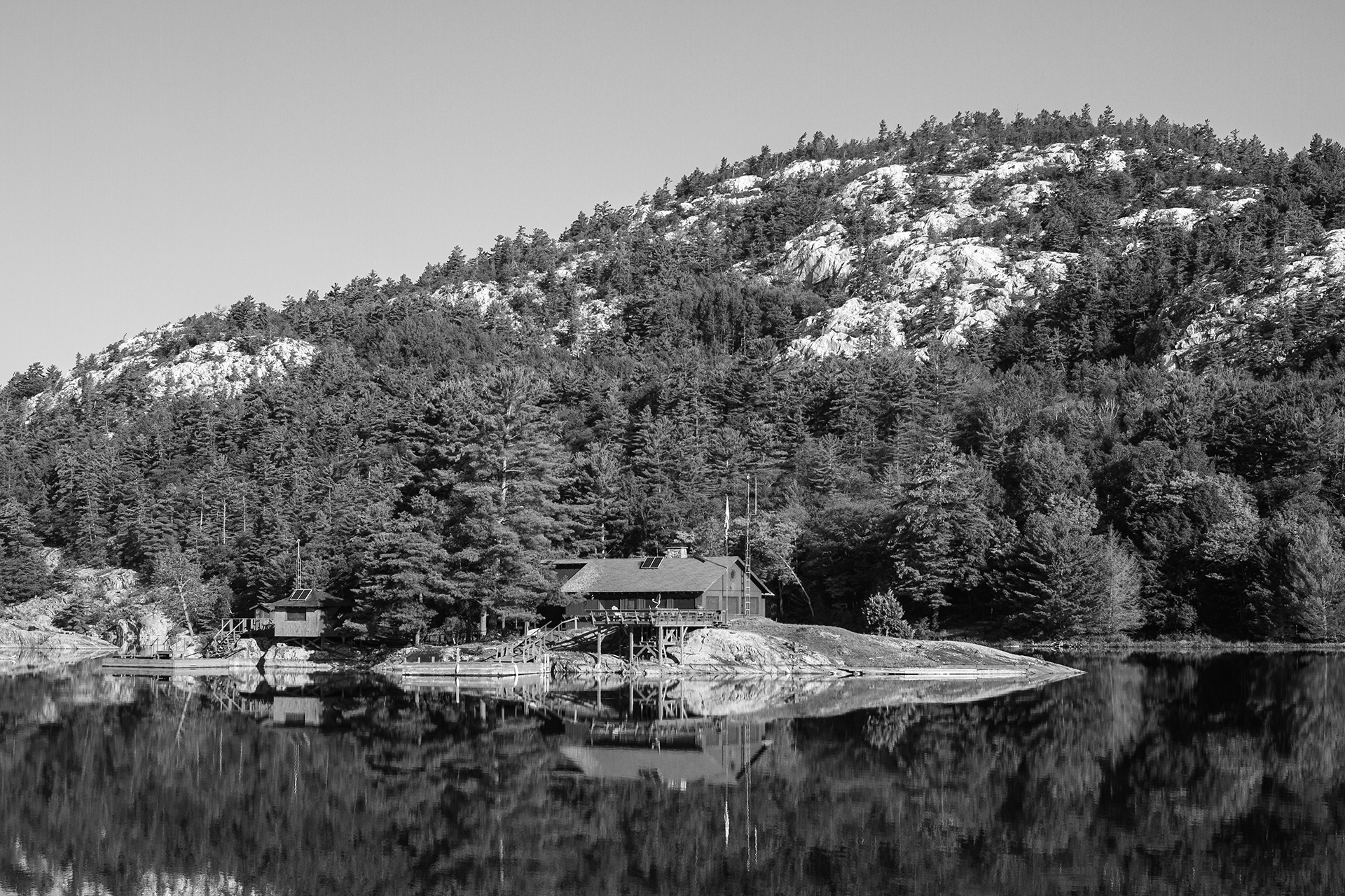 Isolated Home- An isolated home deep inside the Killarney Provincial Park off the shore of Georgian Bay.